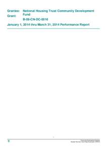 Grantee: Grant: National Housing Trust Community Development Fund B-09-CN-DC-0016