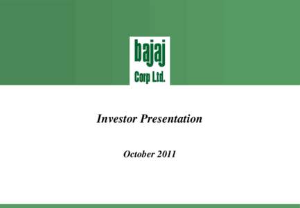 Investor Presentation October 2011 Industry Overview  Industry Size and Structure