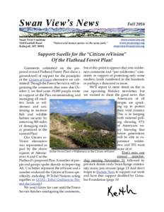 Swan View’s News  Fall