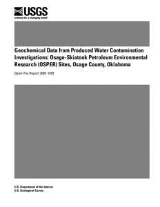 Aquifers / Oklahoma / Environmental science / Skiatook /  Oklahoma / Skiatook Lake / Borehole / Osage County /  Oklahoma / Water well / Bailer / Water / Geography of Oklahoma / Tulsa Metropolitan Area