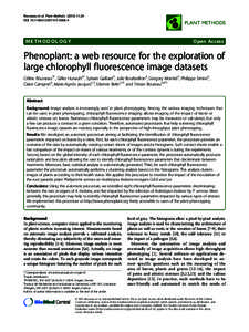 Phenoplant: a web resource for the exploration of large chlorophyll fluorescence image datasets