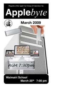 Magazine of the Apple User Group of Canterbury Inc.  Applebyte March[removed]Waimairi School