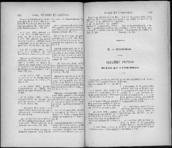 108  LOIS, D1 RETS ET ARIIÊTI S. DÉCRET du Président de la Ré- des mines de Saint-Étienne; 1, publique, du 17 mars 1890, nom- 304.