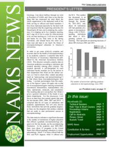 http://www.sepm.org/nams  October 2012 Volume 33, No. 2 Newsletter of the North American Micropaleontology Section, SEPM