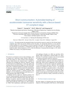 Mech. Sci., 7, 149–153, 2016 www.mech-sci.netdoi:ms © Author(sCC Attribution 3.0 License.  Short communication: Automated testing of