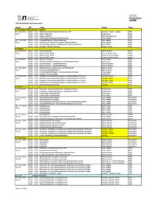 CAS Strategische Bauerneuerung 5 Datum Zeit Inhalt 1. Grundlagen, Methodisches Vorgehen Di, 