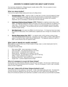 Microsoft Word - QA COMMON QUESTIONS FOR PT COMFORT[removed]doc