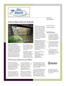 DSATS:	 in	Detail! A	New	Bike	Path	for	DeKalb	 Volume	7,	Issue	2