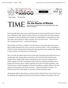 On the Backs of Blacks -- Printout -- TIME  Back to Article http://content.time.com/time/subscriber/printout/0,8816,979736,...