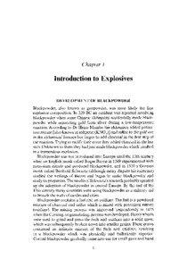 Chapter 1  Introduction to Explosives