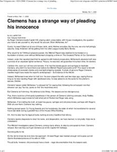 Star-Telegram.com: |  | Clemens has a strange way of pleadingof 2 http://www.star-telegram.com/284/v-print/storyhtml