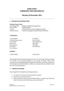 Kilburn community meeting minutes, 22nd Dec 2011