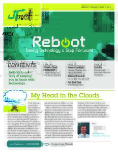 Reboot  Contents Reboot is our  way of keeping