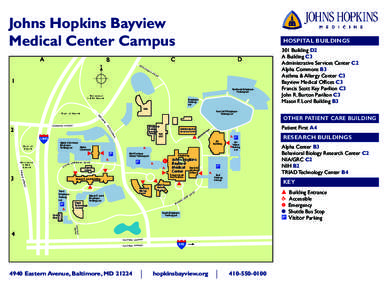 Johns Hopkins Bayview Medical Center Campus A HOSPITAL BUILDINGS