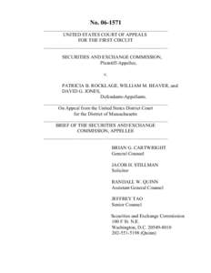 No___________________________________________________ UNITED STATES COURT OF APPEALS FOR THE FIRST CIRCUIT ___________________________________________________ SECURITIES AND EXCHANGE COMMISSION,