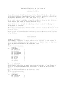 PROCEEDINGS/MINUTES OF CITY COUNCIL …October 1, 2014… Council convened at 2:55 p.m., Mayor John Cranley Presiding. Present were Councilmembers Flynn, Mann, Murray, Simpson, Seelbach, Sittenfeld, Smitherman, Winburn (