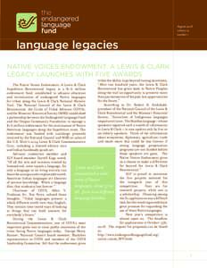 Americas / Western United States / Plains tribes / American culture / Nez Perce people / Endangered Language Fund / Quinault people / Nez Perce language / Sahaptian languages / Languages of the United States / Algonquian peoples / Languages of North America