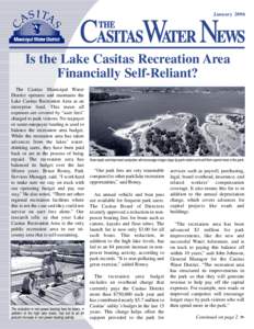 JanuaryIs the Lake Casitas Recreation Area Financially Self-Reliant? The Casitas Municipal Water District operates and maintains the