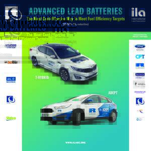 ADVANCED LEAD BATTERIES  The Most Cost-Effective Way To Meet Fuel Efficiency Targets% CO2 reduction)  DEMONSTRATION