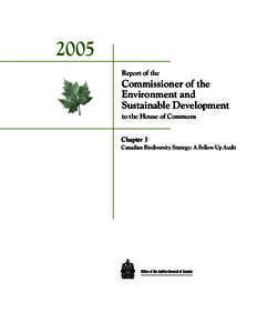 2005 Report of the Commissioner of the Environment and Sustainable Development