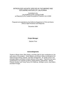 Microsoft Word[removed]Marine Invasive Species Legislative Report Final .doc