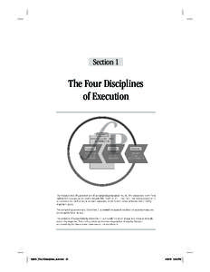 Section 1  The Four Disciplines of Execution  