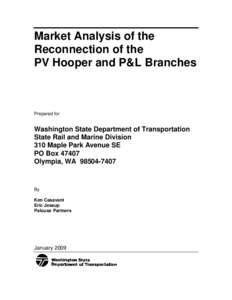 Market Analysis of the Reconnection of the PV Hooper and P&L Branches Prepared for