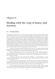 Chapter 8  Dealing with the crop of honey and beeswax 8.1