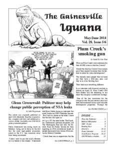 The Gainesville  Iguana May/June 2014 Vol. 28, Issue 5/6