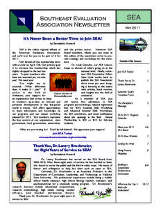 Southeast Evaluation Association Newsletter SEA May 2011