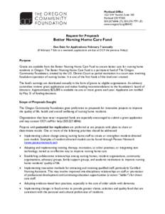 Portland Office 1221 SW Yamhill, Suite 100 Portland OR[removed]6846 (T); [removed]F) www.oregoncf.org/BNHC