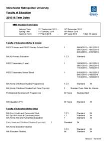 Faculty of Humanities / Master of Arts / Faculty of Education /  Law and Social Sciences