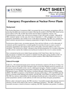 Nuclear safety / Energy / Nuclear safety in the United States / Nuclear Regulatory Commission / Three Mile Island: A Nuclear Crisis in Historical Perspective / Potassium iodide / Nuclear power plant emergency response team / Nuclear and radiation accidents / Nuclear energy in the United States / Nuclear technology / Nuclear physics