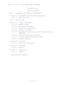 [removed] - DIMMICK TOWER DEMO & ABATEMENT  SECTION[removed]TABLE OF CONTENTS PART 1