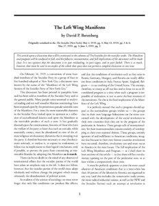 Berenberg: The Left Wing Manifesto  1