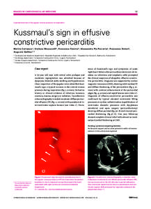 IMAGES IN CARDIOVASCUL AR MEDICINE  32 A paradoxical rise in the jugular venous pressure on inspiration