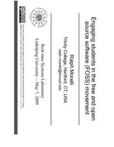 Open-source software / Comparison of open source and closed source / Use of Free and Open Source Software (FOSS) in the U.S. Department of Defense / Software licenses / Humanitarian-FOSS / Free and open source software