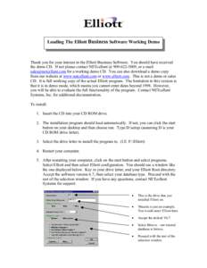 Loading The Elliott Business Software Working Demo