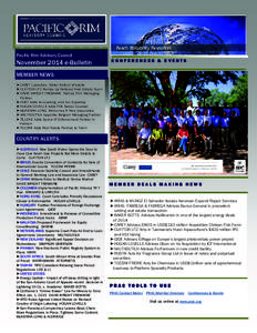 P A CIFIC RIM A D VIS ORY CO UNCIL  Pacific Rim Advisory Council November 2014 e-Bulletin