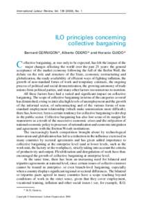 ILO International principlesLabour concerning Review, collective