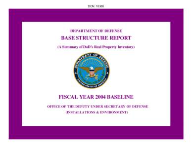 Base Structure Report Fiscal Year 2004