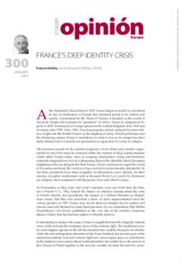 E-ISSN[removed]D.L.: B[removed]Europa  FRANCE’S DEEP IDENTITY CRISIS