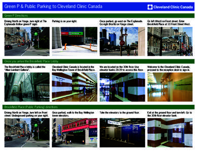 Parking / Brookfield Place / Front Street / Storey / Architecture / Brookfield /  Wisconsin / Ontario / Construction / PATH / Elevator / Yonge Street