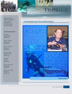 Topside  NOAA Diving Program Newsletter, February 2010 NOAA Diving Center 7600 Sand Point Way NE