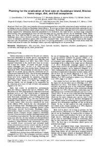 Ecoregions / Island restoration / Cats / Feral cat / Guadalupe Junco / Guadalupe Island / Sodium fluoroacetate / Feral / Guadalupe Caracara / Biology / Ecology / Biogeography