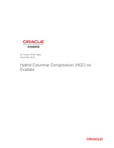 Exadata Hybrid Columnar Compression