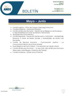 |  Seccional ATLÁNTICO Número 3 1 al 31 de mayo/ 2017 