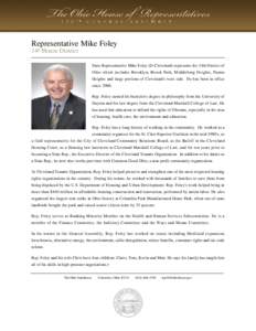 Ohio General Assembly / Michael Foley / State governments of the United States / Geography of the United States / Caucuses of the 109th United States Congress / Mark Foley / Ohio / Cleveland