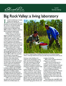 ®  Land Stewardship  Big Rock Valley: a living laboratory