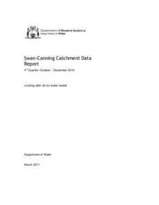 Microsoft Word - Swan Canning catchment data report 4th qtr Oct-Dec 2010_with flow_.docx